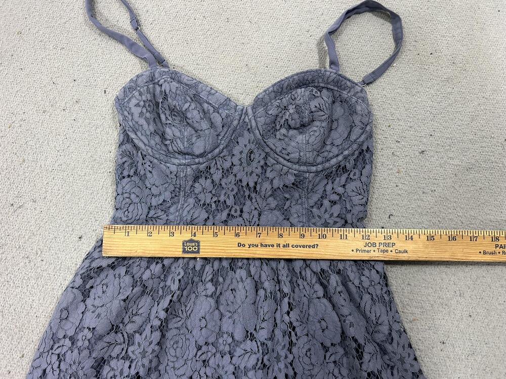Abercrombie & Fitch Dress Womens Medium Lace Bustier Mini Spaghetti Coquette - Picture 9 of 14